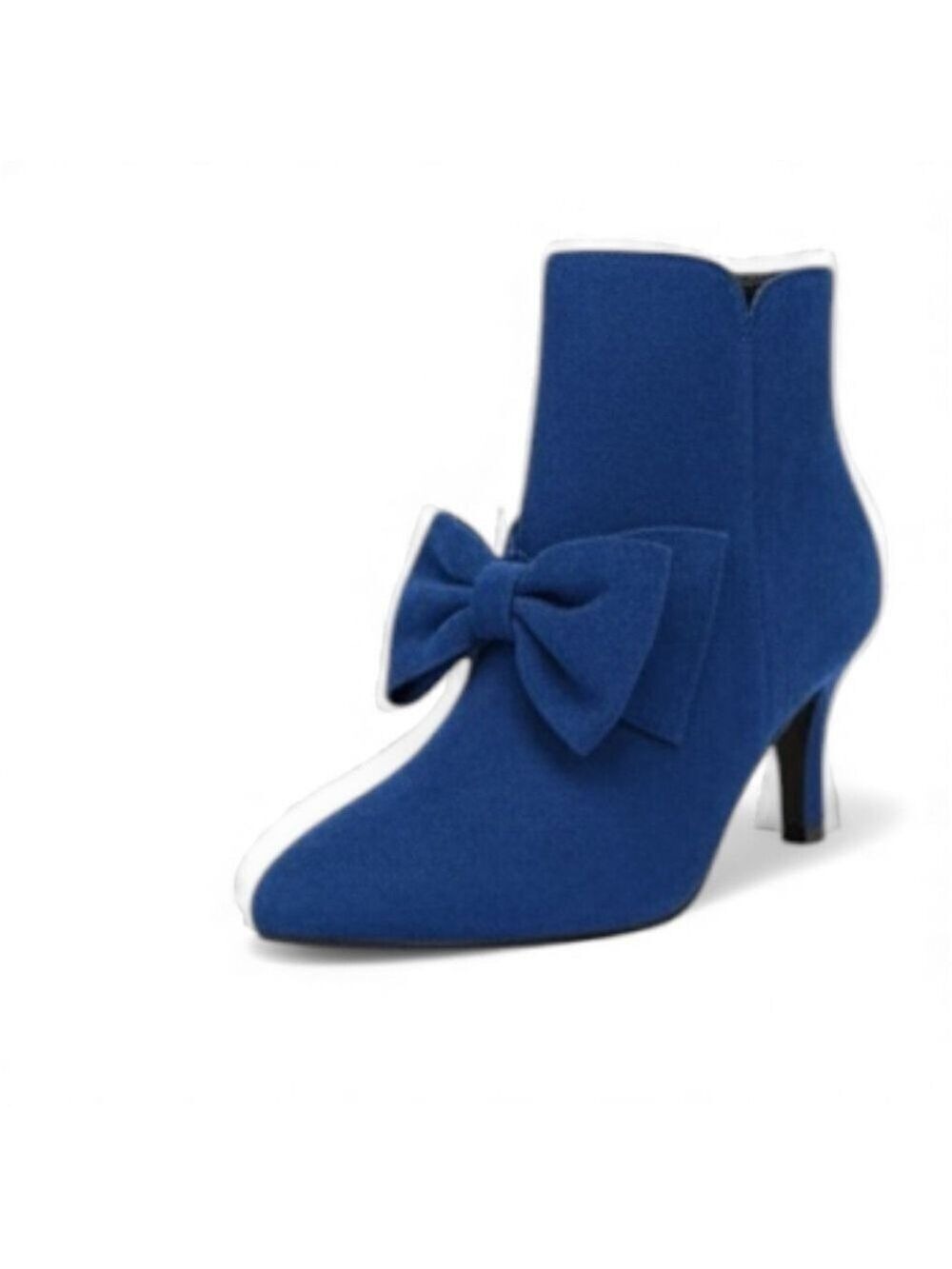 Women's Blue Heeled Ankle Boots